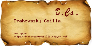 Drahovszky Csilla névjegykártya